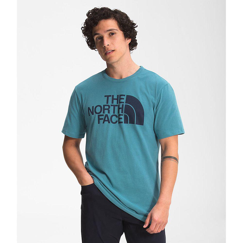 The North Face Κοντό Μανίκι Half Dome Ανδρικα T Shirt - Μπλε (HPRY07564)